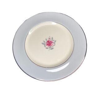 Vintage Flintridge Miramar, Bread & Butter Plates, Bone China, Pink Rose set/6